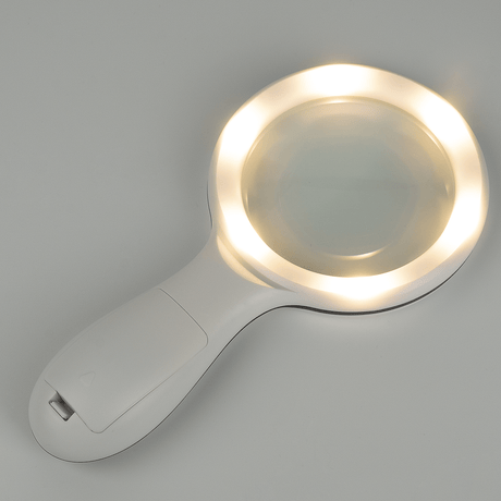 Kraftigt förstoringsglas med 10x förstoring, 18 LED - lampor och tre olika ljuslägen - Forstørrelsesglas - Seniorliving
