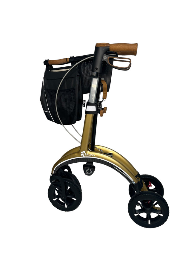 SALJOL "Luksus” kulfiber rollator -unikt tysk design og ultra letvægtsrollator. Kun 5,8 kg