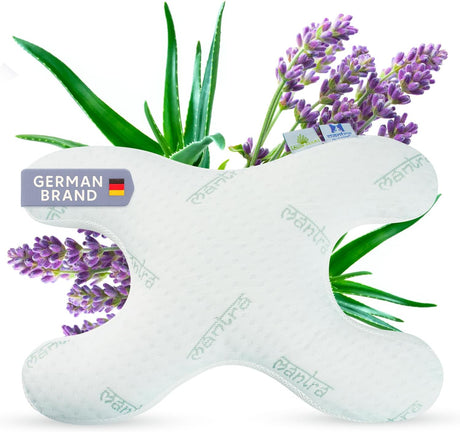 MANTRA BUTTERFLY – UNIK huvudkudde med butterfly - design. För CPAP - användare och Anti - Age - Hovedpude - Seniorliving