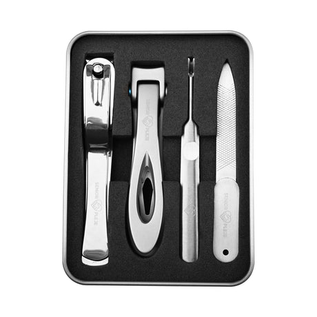 Negleklippersæt QUARTET - Professionelt 4 - i - 1 sæt. Ideelt til ekstra kraftige negle - Ergonomisk negleklipper - Seniorliving