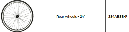 Reservedel - Drivhjul til ACTIVE kørestol 24” - Reservel ACTIVE - Seniorliving