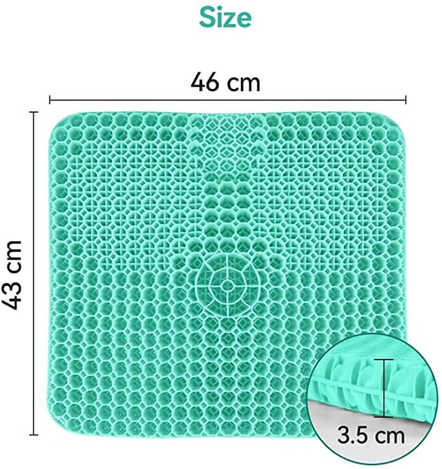 "SAFIR" XL honungskudde för rullstol - Mjuk, stötdämpande och andningsbar (46x43x3,5) - Honungskudde - Seniorliving