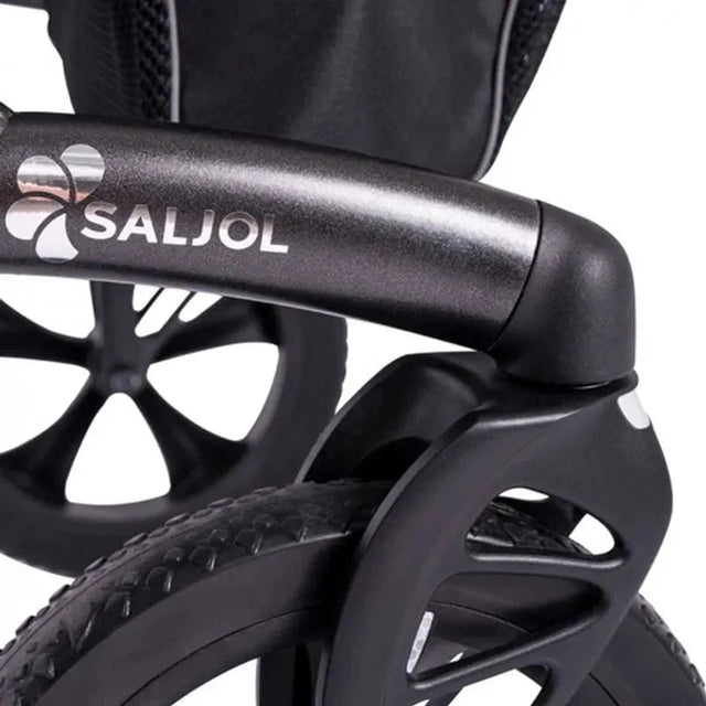 Saljol Aluminium - rollator - Lättviktsrollator av hög kvalitet med fantastiska detaljer (6,4 kg) - Udendørs rollator - Seniorliving