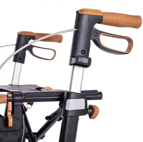 Saljol Aluminium - rollator - Letvægtsrollator i høj kvalitet med fantastiske detaljer (6,4 kg) - Udendørs rollator - Seniorliving