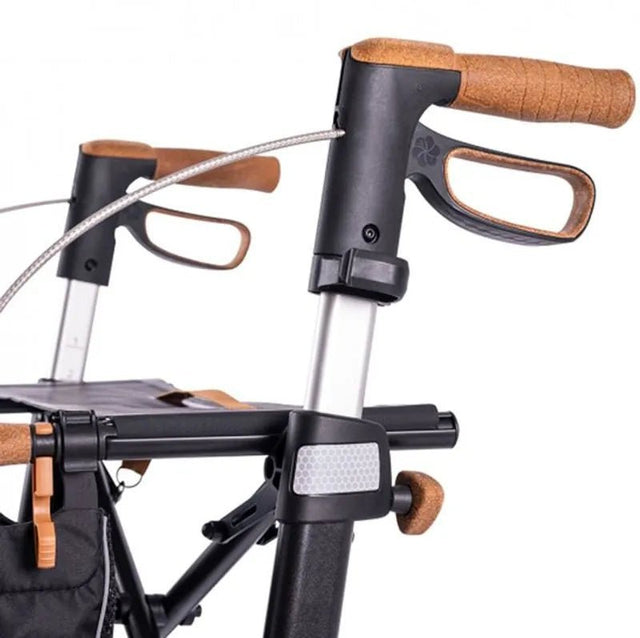 Saljol Aluminium - rollator - Letvægtsrollator i høj kvalitet med fantastiske detaljer (6,4 kg) - Udendørs rollator - Seniorliving