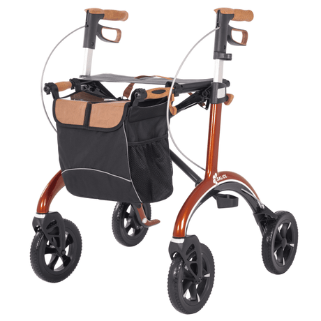 SALJOL "Luksus” kulfiber rollator - unikt tysk design og ultra letvægtsrollator. Kun 5,8 kg - Udendørs rollatorer - Seniorliving