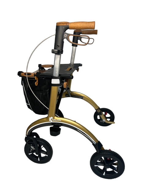 SALJOL "Luksus” kulfiber rollator - unikt tysk design og ultra letvægtsrollator. Kun 5,8 kg - Udendørs rollatorer - Seniorliving