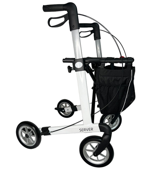 “SERVER” aluminium rollator - smart, let og klassisk. 6 flotte farver. Bløde punkterfrie hjul! - Udendørs rollatorer - Seniorliving