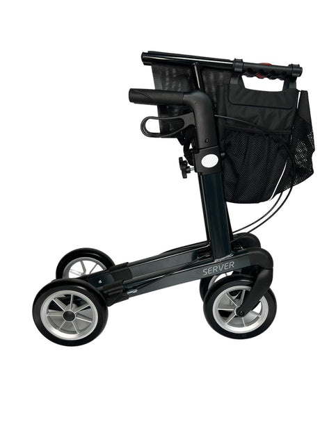 “SERVER” aluminium rollator - smart, let og klassisk. 6 flotte farver. Bløde punkterfrie hjul! - Udendørs rollatorer - Seniorliving