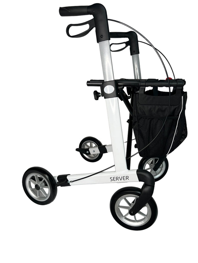 “SERVER” aluminium rollator - smart, let og klassisk. 6 flotte farver. Bløde punkterfrie hjul! - Udendørs rollatorer - Seniorliving