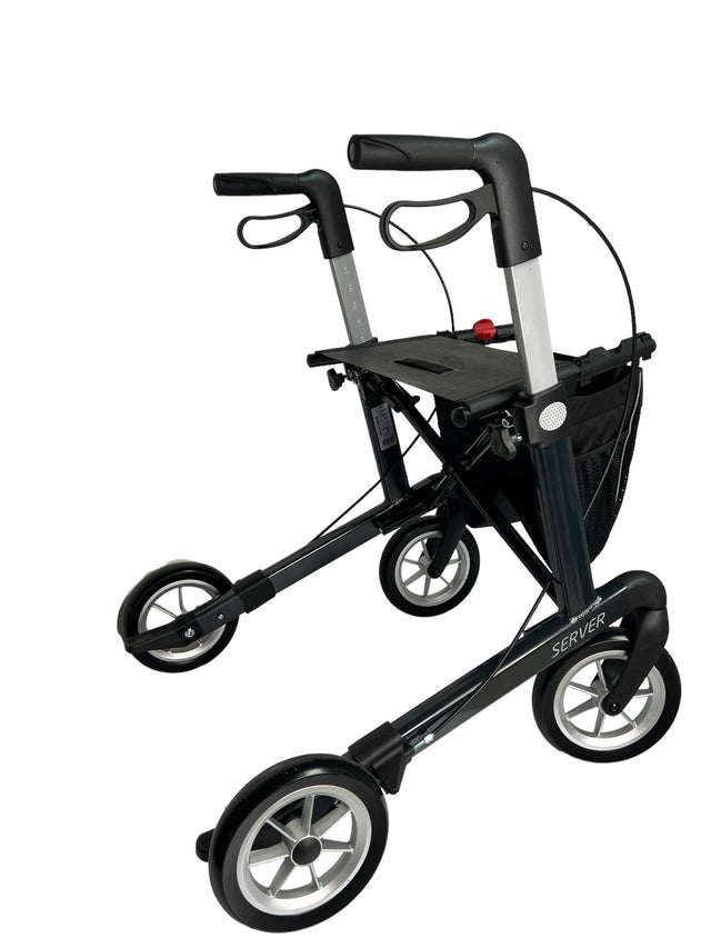 “SERVER” aluminium rollator - smart, let og klassisk. 6 flotte farver. Bløde punkterfrie hjul! - Udendørs rollatorer - Seniorliving