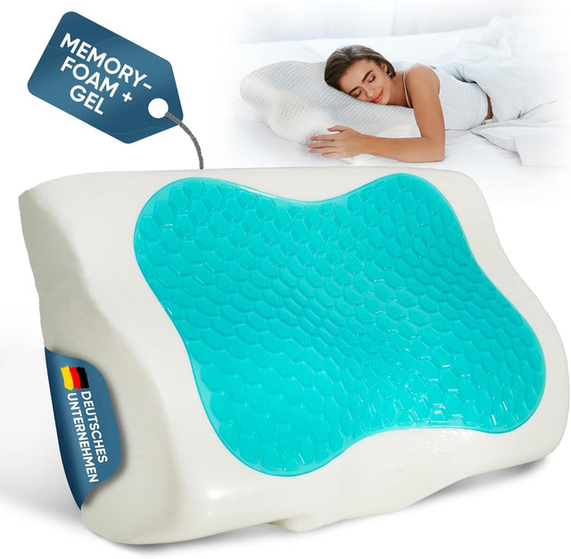 "WINTER" - Den Ultimativa Ergonomiska Huvudkudden med Kylande Gel & Memory - skum - Hovedpude - Seniorliving