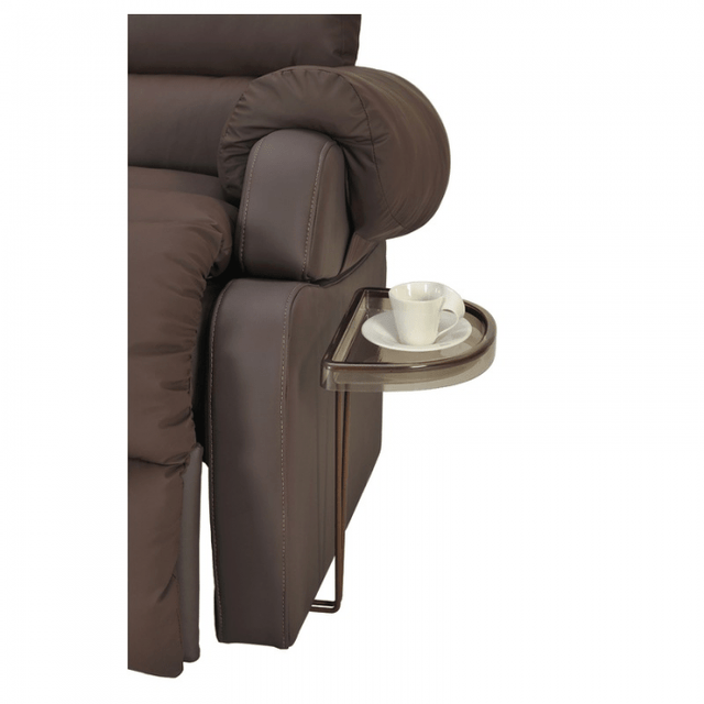 XXL COCOON” vil-/loungefåtölj. 65 cm. Lyft-/sänkfunktion. GRÅ textil/SVART konstläder (PU)