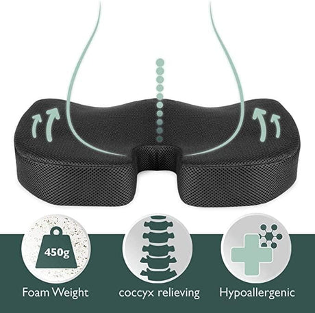 "AIR - FLOW - GEL" Svalkande sittdyna för rygg och svanskotan. NY! (45 x 35 cm) - Tryckavlastande kuddar - Seniorliving
