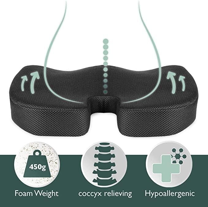 "AIR - FLOW - GEL" Svalkande sittdyna för rygg och svanskotan. NY! (45 x 35 cm) - Tryckavlastande kuddar - Seniorliving