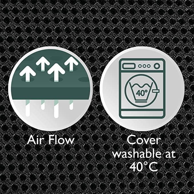 "AIR - FLOW - GEL" Svalkande sittdyna för rygg och svanskotan. NY! (45 x 35 cm) - Tryckavlastande kuddar - Seniorliving