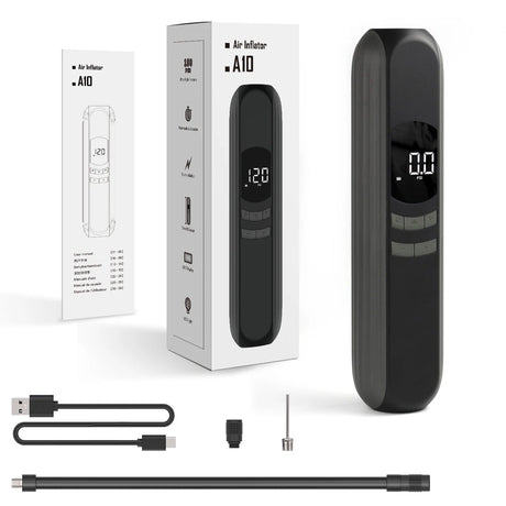 Bärbar och uppladdningsbar luftpump - ultrahögt tryck. Smart och behändig modell - Luft pump - Seniorliving