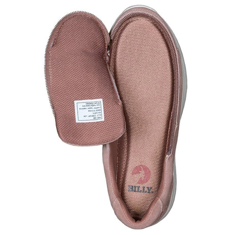 "BILLY - Beige Comfort". Mjuka och sköna lyxiga mockaskor med dragkedja. Dammodell - Skor med dragkedja - Seniorliving