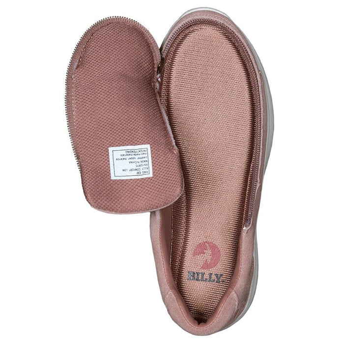 "BILLY - Beige Comfort". Mjuka och sköna lyxiga mockaskor med dragkedja. Dammodell - Skor med dragkedja - Seniorliving