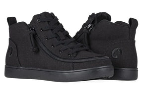 BILLY - "BLACK SNEAKER" - Klassisk, smart zip - sko (Kvinnor/Kvinnor, WIDE - modell) - Skor med dragkedja - Seniorliving
