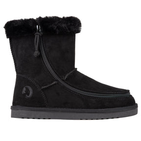 BILLY Cozy Boots: Bred vinterkänga med blixtlås – Ideell för breda fötter och skenor - dragkedja skor - Seniorliving