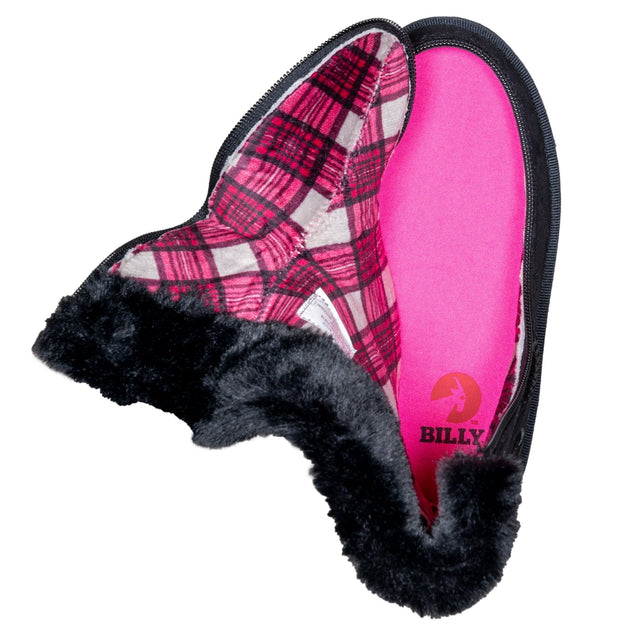 BILLY Cozy Boots: Bred vinterkänga med blixtlås – Ideell för breda fötter och skenor - dragkedja skor - Seniorliving
