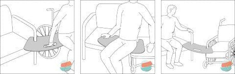 BUFFALO Transferboard - Lätt, säker och ergonomisk design för enkla förflyttningar - Glidbräda - Seniorliving