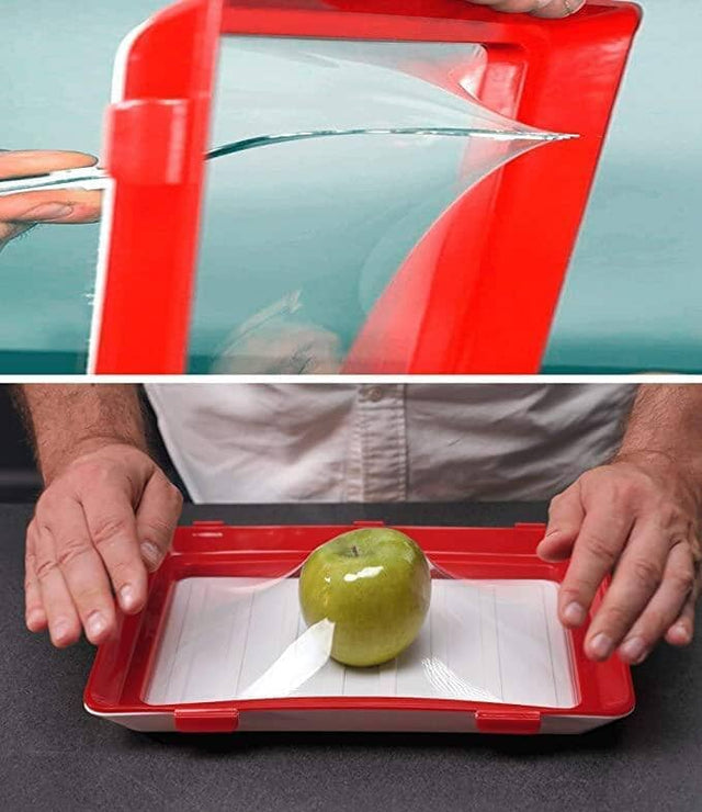 CLEVER TRAY - Smart bricka med återanvändbar folie. Mikrovågsugn och frostsäker❄️ - Seniorliving