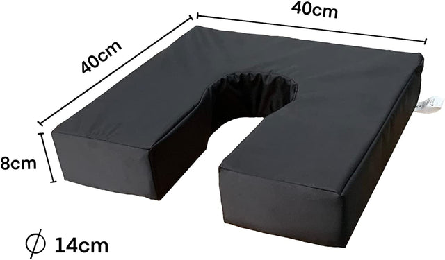 Coccyx kudde för rullstol &amp; bil - Avlastar coccyx, rygg &amp; mage. 40 x 40 x 8 cm. Vattentät - Coccyx pad - Seniorliving