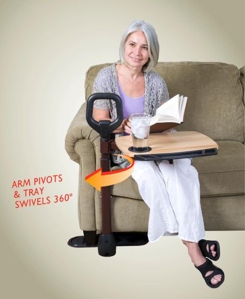 "Couch - Tray" - Enkelt och säkert stödhandtag med bricka. Perfekt för säng - och soffmys! - Kaffe bord - Seniorliving