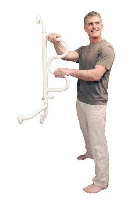 CURVE Väggmonterat stödhandtag med 180 graders rotation - Känn dig trygg i ditt eget hem! - Stödhandtag - Seniorliving