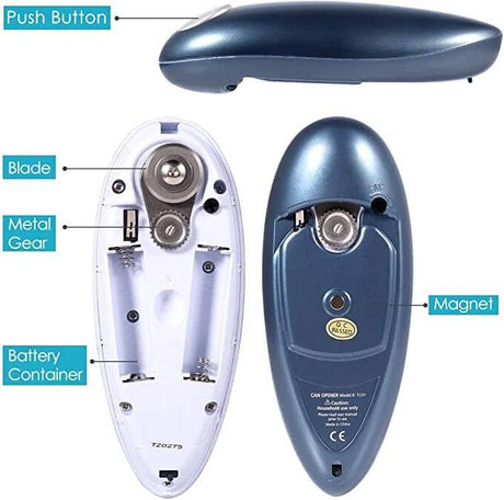 Elektrisk konservöppnare - enkel och enkel att använda. Seniorvänligt! Finns i 2 färger - Burköppnare - Seniorliving