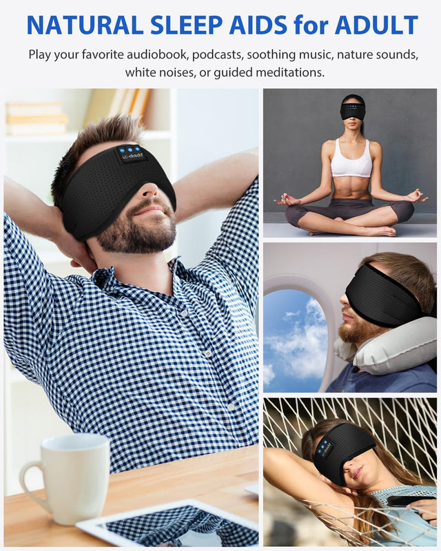 ENJOY Sovmask med Bluetooth – Kylande & perfekt för djup och avslappnande sömn - sovmask - Seniorliving