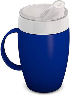 Ergonomisk drickskopp med ett handtag och drickspip - 3 olika färger - Drickskopp med pip - Seniorliving