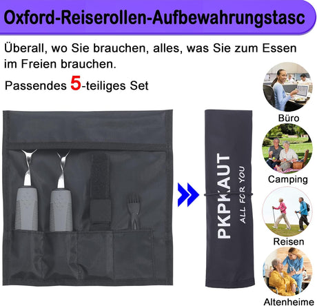 Ergonomisk & seniorvänligt bestickset för Gikt – och Parkinson – Välj mellan 2 olika set - ergonomiska bestick - Seniorliving