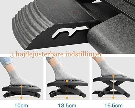 Ergonomiskt fotstöd med massagerulle - med lätt justerbara vinklar. 44 x 33 cm - Fotstöd - Seniorliving