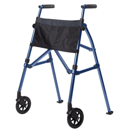 "FOLDY" - Superstabilt, ultralätt & vikbart gångstativ. Säkerhetskontrollerad ståfunktion - Gåstøtte - Seniorliving