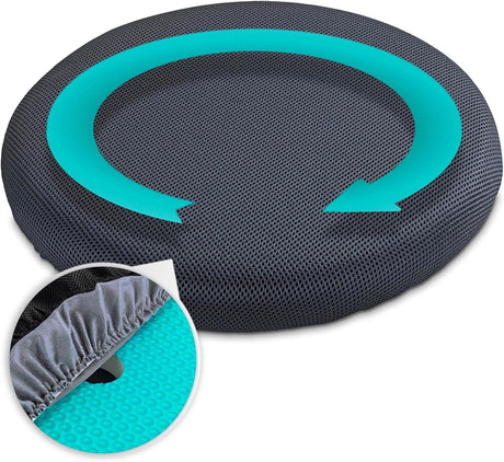 Gelkudde med 360˚ rotation - mjuk och läcker. Lätt att vända. Hål i mitten. 42 x 42 cm - Vridbara kuddar - Seniorliving