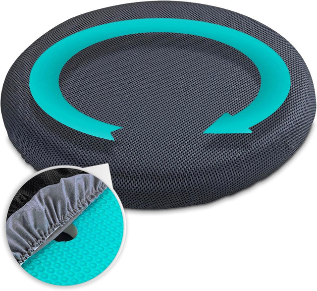 Gelkudde med 360˚ rotation - mjuk och läcker. Lätt att vända. Hål i mitten. 42 x 42 cm - Vridbara kuddar - Seniorliving