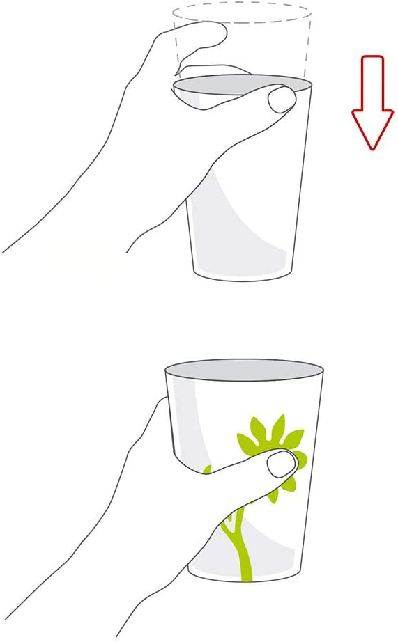 Halkfri drickskopp med pip - Återanvändbar. Kan användas i mikrovågsugn + diskmaskin - Drickskopp med pip - Seniorliving