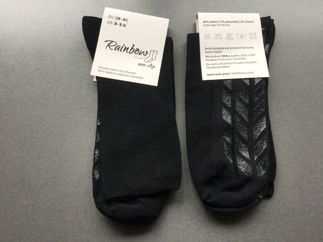 Halkfria ABS - strumpor utan kantresår. Super kvalitet. (36 - 46). SVART - Strumpor - Seniorliving