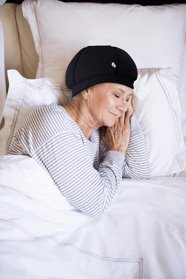 "KATE" - Ribcap sovmössa - Ultimat komfort och säkerhet för nattskydd. 3 storlekar - Huvudskydd - Seniorliving