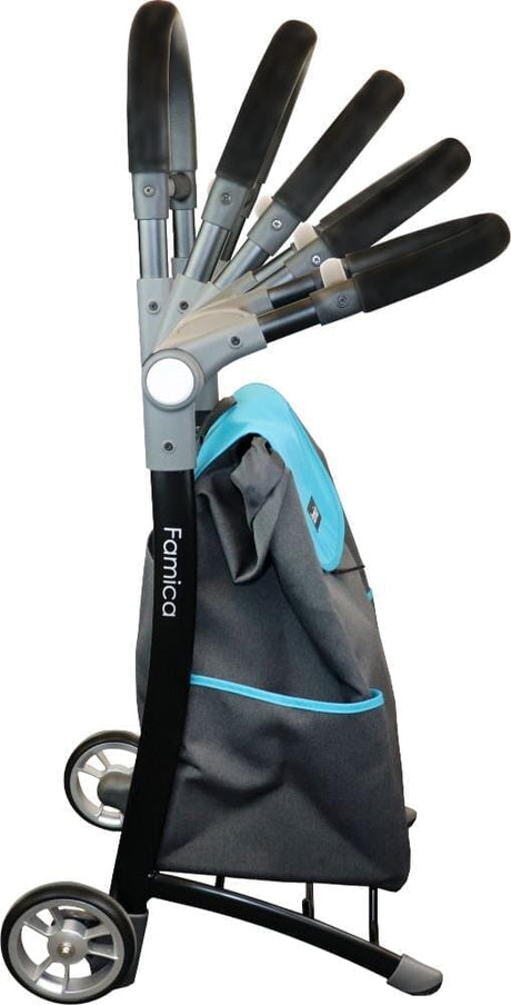 KOALA - Lätt Shoppingvagn/ shoppingväska - Handtag med inbyggd sits. 2 färger - Kundvagn - Shopper - Seniorliving