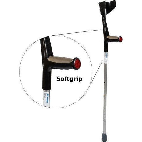 Krycka med mjukt ergonomiskt handtag, justerbar höjd (1 st). Köp här! - Kryckor - Seniorliving