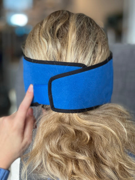 Kylande gelmask (migrän) - justerbar omkrets med kardborreband. Mjuk och läcker fleece. - Kylmask - Seniorliving
