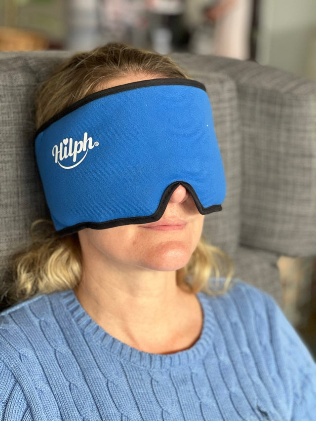 Kylande gelmask (migrän) - justerbar omkrets med kardborreband. Mjuk och läcker fleece. - Kylmask - Seniorliving