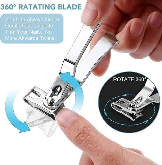 Luksus negleklippersæt med 4 dele - Professionel neglepleje. Ideel til tykke negle. - långskaftade nagelklippare - Seniorliving