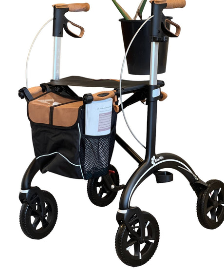 Lyx" kolfiberrollator - unik tysk design och ultralätt rollator. - Utomhusvandrare - Seniorliving