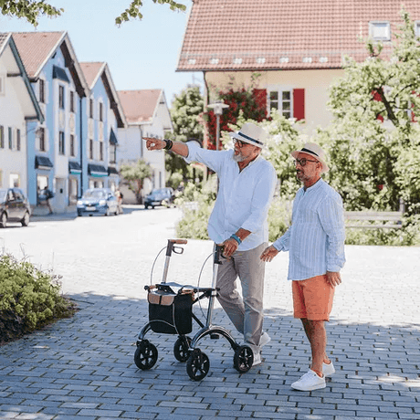 Lyx" kolfiberrollator - unik tysk design och ultralätt rollator. - Utomhusvandrare - Seniorliving