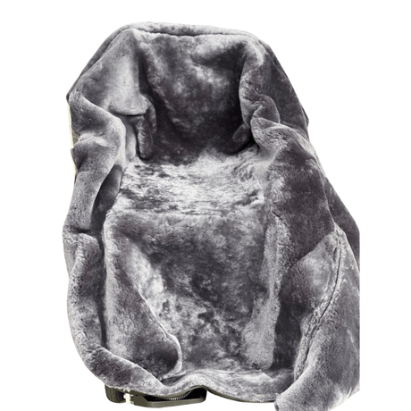 Lyxig rullstolsväska - Genomgående äkta lammskinn. Dragkedja hela vägen runt. - rullstolsväskor - Seniorliving